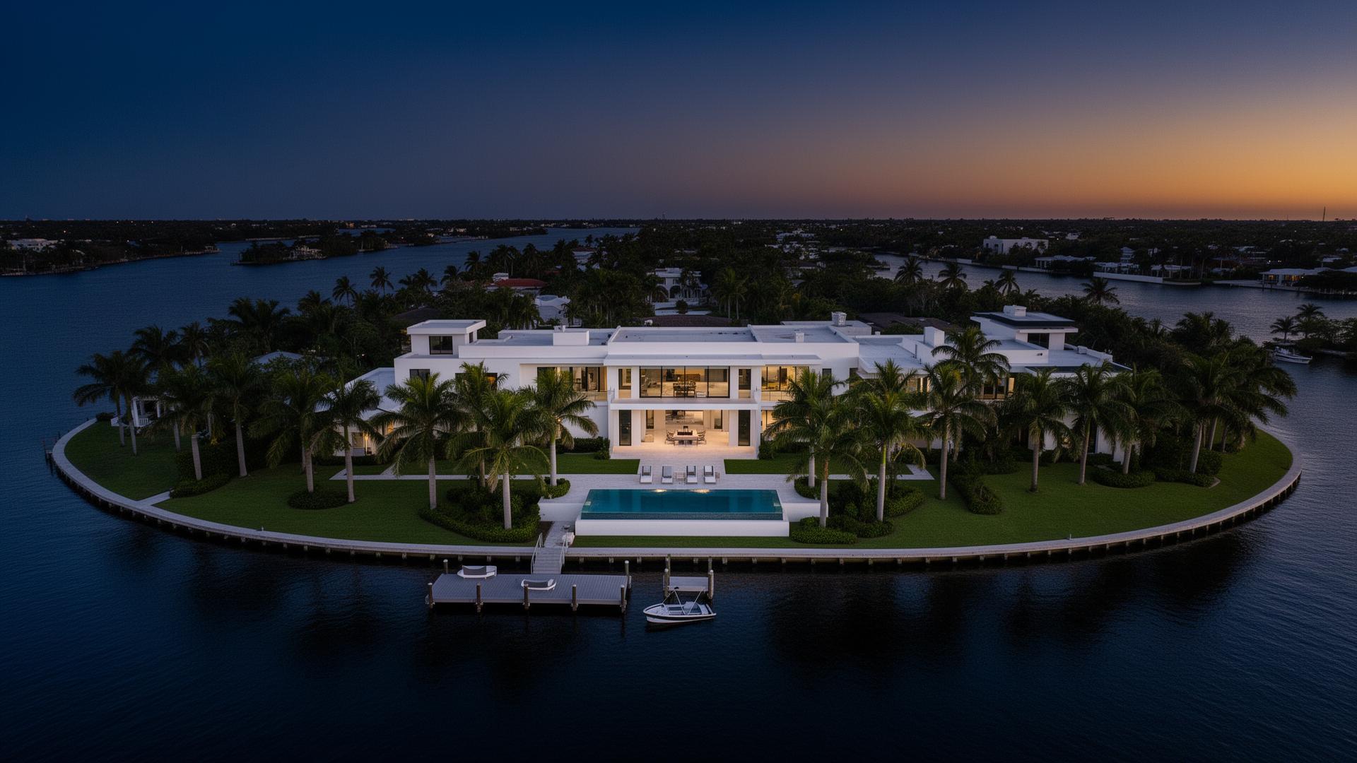Waterfront Estate, Dusk